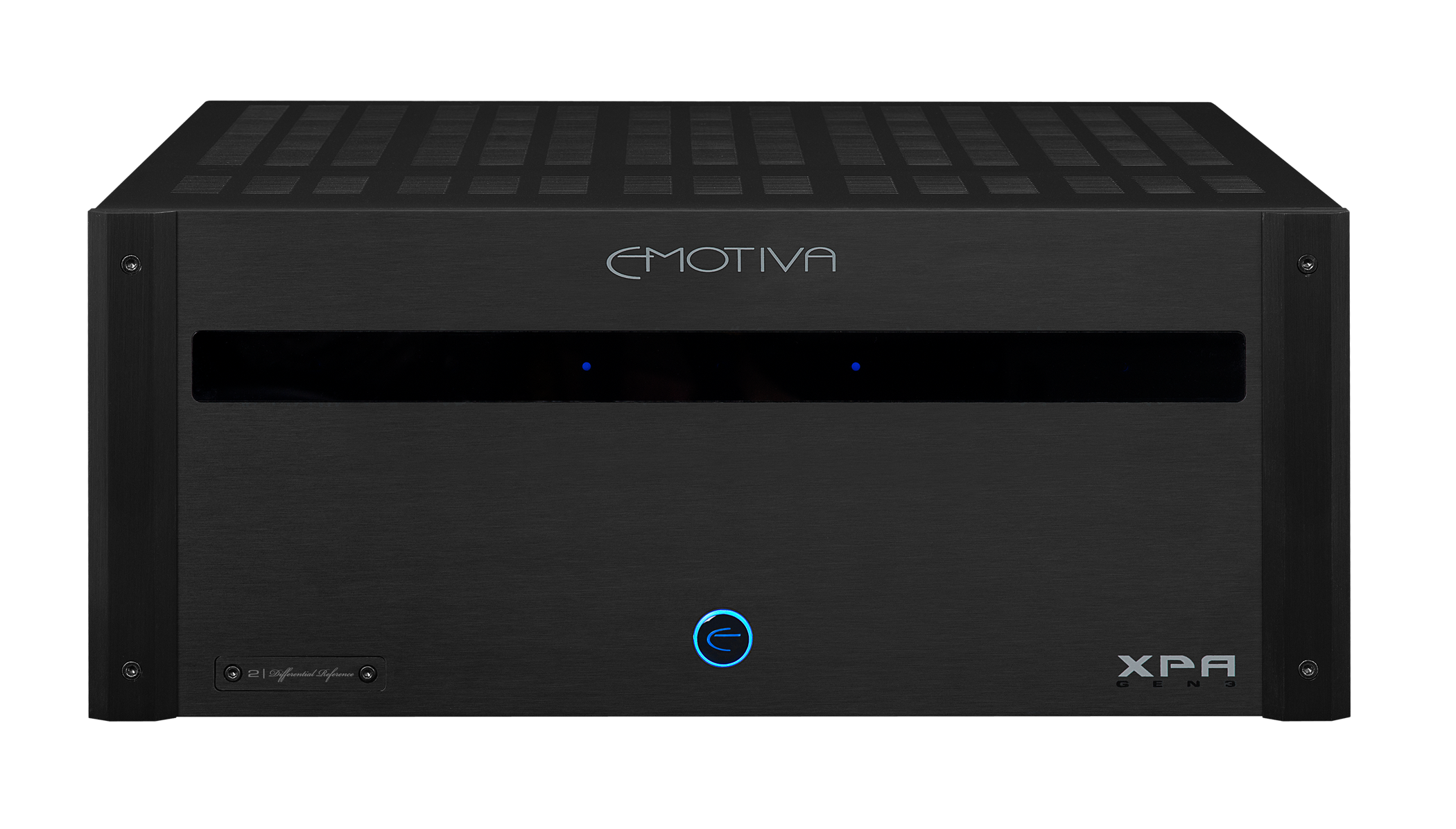 Photo of the front of the XPA Gen3 DR2 2 Channel Amplifier