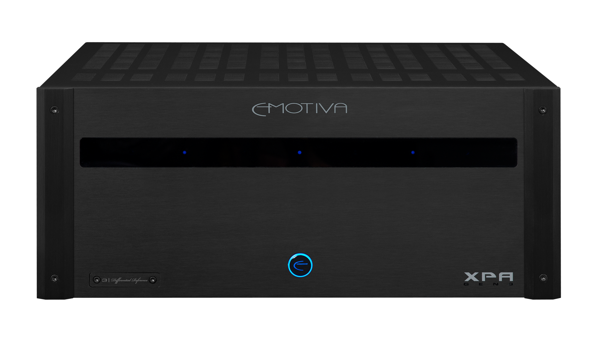 Photo of the front of the XPA Gen3 DR3 3 Channel Amplifier