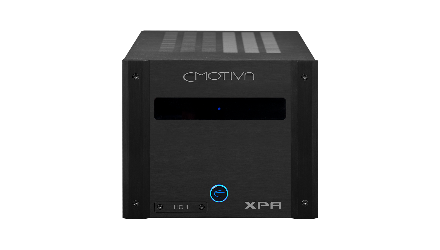 Photo of the front of the XPA Gen3 HC1 Monoblock Amplifier