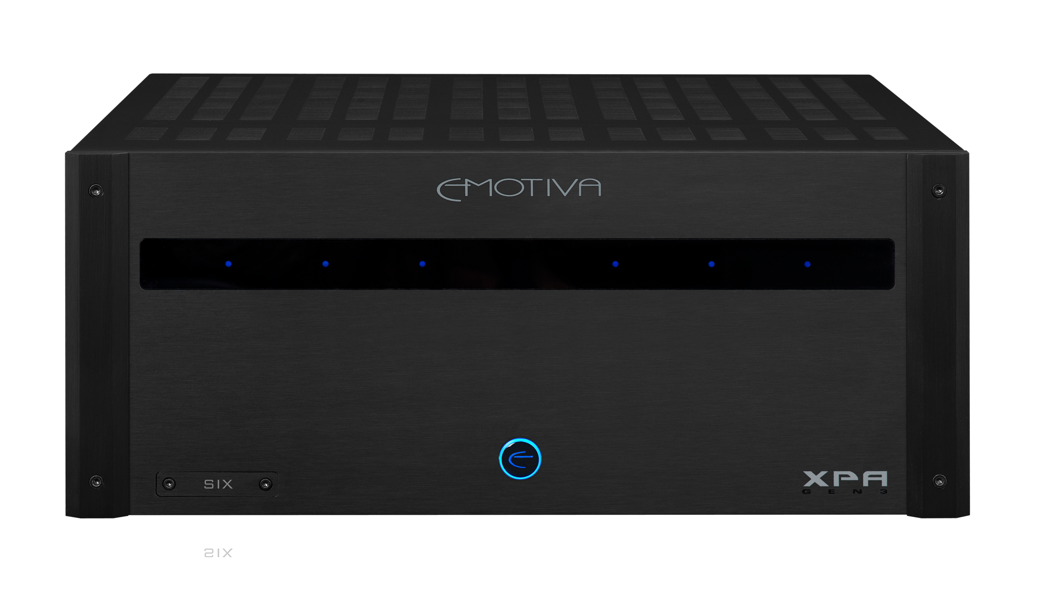 Photo of the front of the XPA Gen3 6 Channel Amplifier